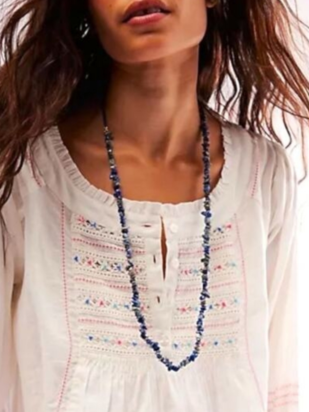 LAPIS Free People DISCONTINUED Single Strand Necklace NWT